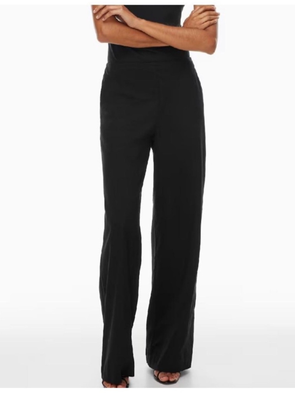 Babaton Parity XS Black Linen Pant